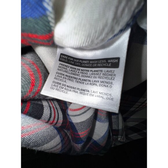 Levis Plaid Longline Button-Up Shirt Dress Western Ranch Plus Size 1X Cowboy - Picture 9 of 9